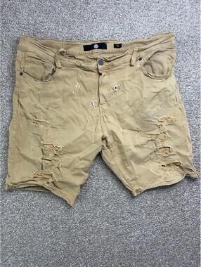 Men‎ JORDAN CRAIG Shredded Jean Short Blush Stained 44